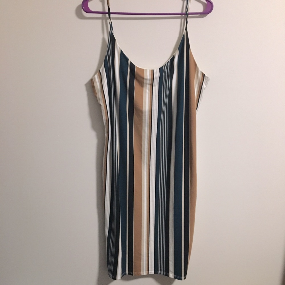 Zenobia Striped Dress | 2XL | EEUC